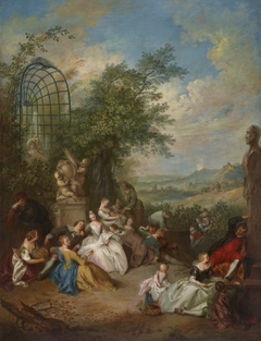 A Fête Champêtre During the Grape Harvest by Jean-Baptiste Pater