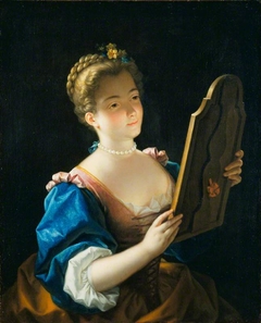 A Lady at Her Mirror by Jean Raoux