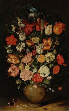 A vase of flowers by Philips de Marlier