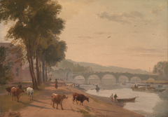 A View of Richmond Bridge, on the Thame by Augustus Wall Callcott