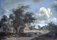 A View on a High Road by Meindert Hobbema