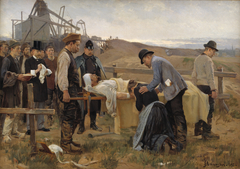 A Wounded Workman by Erik Henningsen