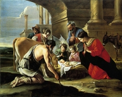 The Adoration of the Shepherds by The Le Nain Brothers