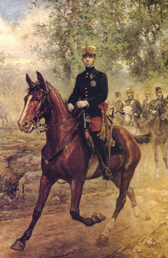 Alfonso XIII a caballo by Román Navarro