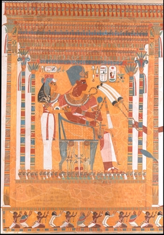 Amenhotep III and his Mother, Mutemwia, in a Kiosk by Nina M Davies