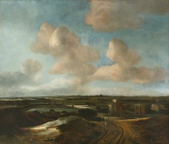 An Extensive Landscape with the Ruins of Brederode Castle, near Haarlem by Anonymous