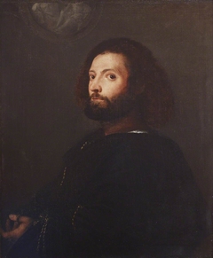 An Unknown Man (once called Pietro Aretino) by Titian