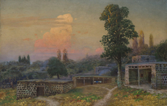 Armenian village at sunrise by Gevorg Bashinjaghian