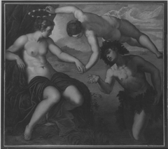 Bacchus und Ariadne (nach Tintoretto) by August Wolf