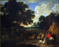 Battle Scene by Adam Frans van der Meulen