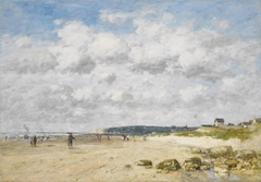 Bénerville, la plage by Eugène Boudin