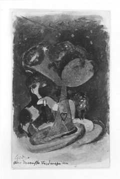 Bild aus Jussuffs Friedenszeiten by Franz Marc