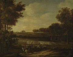 Blekerij aan de duinrand met Haarlem in de verte by Anonymous