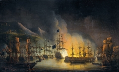 Bombardment of Algiers, in Support of the Ultimatum to Release White Slaves, 26-27 August 1816 by Martinus Schouman