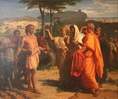 Cincinnatus recevant les ambassadeurs chargés de lui porter les insignes de la dictature by Alexandre Cabanel