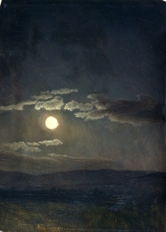 Cloud Study, Moonlight by Albert Bierstadt