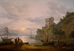 Coast near Castellammare. Copy after J.C. Dahl by Peter Bull