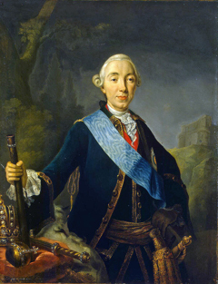 Coronation portrait of Emperor Peter III of Russia by Lucas Conrad Pfandzelt