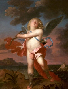 Cupid preparing his Bow (after Van Dyck) by Jacob Huysmans