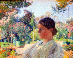 Dans le jardin by Henri-Jean Guillaume Martin