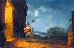 David Garrick (1717-1779), as Don John in 'The Chancers' by John Fletcher, Adapted by George Villiers by Philip James de Loutherbourg