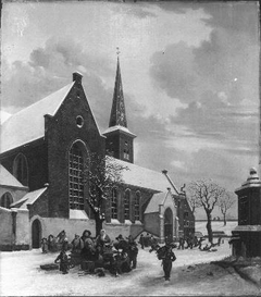 De st. geertruyde kerk te Utrecht by Jan Hendrik Verheijen