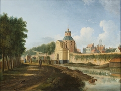 De Wittevrouwenpoort en de Wittevrouwensingel te Utrecht by Jan ten Compe