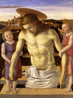 Dead Christ Supported by Two Angels by Giovanni Bellini