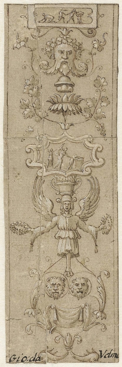 Decoratieve paneelvulling uit de Loggiën van het Vaticaan by Unknown Artist