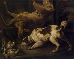 Deer, Dog and Cat by Charles Jervas