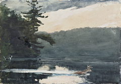 Deer in the Adirondacks by Winslow Homer