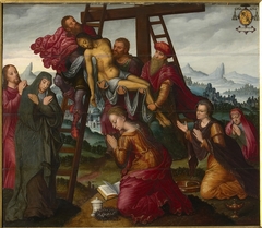 Deposition - central panel of a triptych by Antoon Claeissens