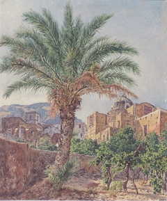 Der Dom von Capri by Rudolf von Alt