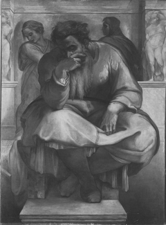 Der Prophet Jeremias (nach Michelangelo) by Karl Josef Schwarzer