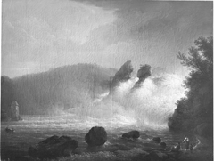 Der Rheinfall bei Schaffhausen by Lorenz Adolf Schönberger