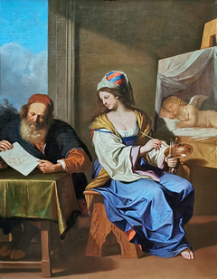 Die Malerei und die Zeichnung by Guercino