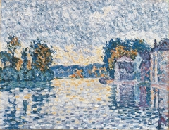 Die Seine bei Samois (Studie) by Paul Signac