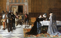 Doña María Pacheco de Padilla después de Villalar by Vicente Borrás y Mompó