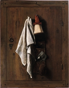 Still life with towel by Samuel van Hoogstraten