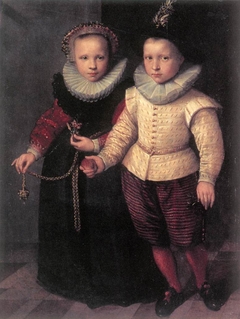 Double Portrait of a Brother and Sister by Cornelis Ketel