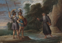 El mago descubre a Carlos y Ubaldo el paradero de Reinaldo (La búsqueda de Reinaldo) by David Teniers the Younger