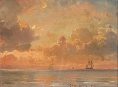 Evening at Sea. by Carl Frederik Sørensen