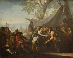 Event at a Military Camp (Wedding at a Military Camp) by Georg Philipp Rugendas