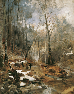 Februarstimmung – Vorfrühling im Wienerwald by Emil Jakob Schindler