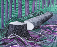 Felled Totem I by David Hockney