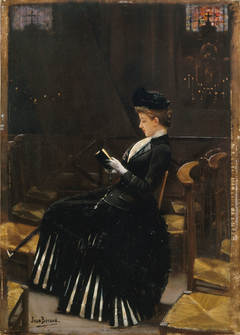 Femme en prière by Jean Béraud