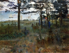 Fischerfriedhof in Nidden an der Kurischen Nehrung by Lovis Corinth