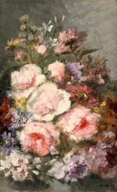 Flowers by Narcisse Virgilio Díaz