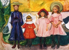 Four Girls in Åsgårdstrand by Edvard Munch