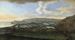 Four Views from Dunster Castle: the Landscape looking towards the Quantocks in the East, the Sea with Blue Anchor on the left by Anonymous